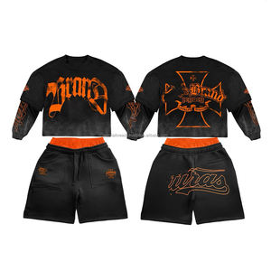 Conjuntos Deportivos Casuales de Verano Personalizados de 2 Piezas, Conjunto de Camiseta de Manga Corta para Mujer, Pantalones Cortos de Algodón para Mujer, Conjunto de Pantalones Cortos de Verano Unisex - Product Image 6