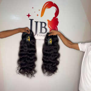 100% cabello virgen indio crudo doble dibujado cuerpo ondulado paquetes de cabello humano, paquete de cabello de templo ondulado al por mayor - Product Image 1