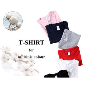 Logo personnalisé T-shirt de luxe à manches courtes et col en O pour hommes 100% T-shirt uni à motif bouffant tricoté en coton épais pour - Product Image 5