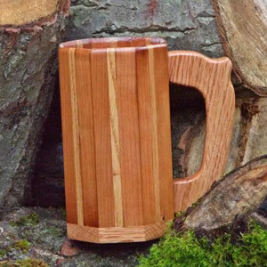 New Style Ceramic Wooden Beer <b>Mugs</b> with Solid Creative Handle Morning <b>Mug</b> Milk Coffee <b>Tea</b> Unique Coffee <b>Mugs</b> <b>for</b> Christmas - Product Image 1