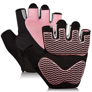 Gants de cyclisme demi-doigt de qualité supérieure unisexe en cuir - Product Image 4