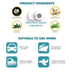 Patch pour le mal des transports Vapeur à base de plantes douce pour la peau - Product Image 4