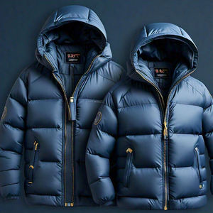 Veste en coton de designer de luxe, logo personnalisé, vêtements de luxe de marque enduits techniques de teinture unie à la mode High Street - Product Image 5