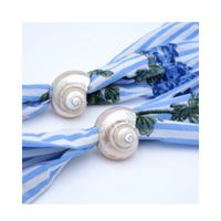 Anneaux de serviette en coquille de conque naturelle, design de luxe écologique, pour les fêtes, vaisselle la plus vendue 2025