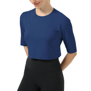 Streetgrace womens crop <b>top</b> for gym workout summer wear oem breathable fitness apparel custom logo private label printing - Product Image 1