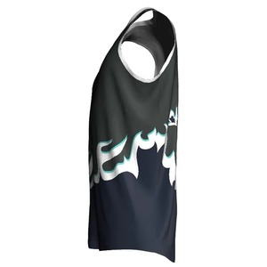 Maillot de basketball personnalisé à sublimation, coupe ajustée, en tissu doux, au design tendance, pour un style sportswear. - Product Image 3