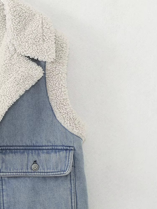 Chaleco vaquero transpirable de alta calidad para mujer, suministro de fábrica, diseño personalizado, color y logotipo, calidad premium, talla grande - Product Image 3