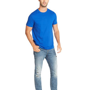 Camisetas informales de verano para adultos de secado rápido transpirable patrón sólido estilo de calle de talla grande liso teñido de manga corta de punto - Product Image 1