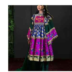 Vestidos Modernos con Estampado de Flores Afganas para Mujer, Más Vendidos, al Mejor Precio y con MOQ Bajo en Todas las Tallas y MOQ Bajo 2026 - Product Image 4