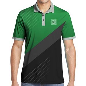 เสื้อโปโลลำลองสำหรับผู้ชายไซส์พิเศษ220gsm ปักโลโก้แขนสั้นผ้าฝ้ายพิมพ์ลาย - Product Image 6