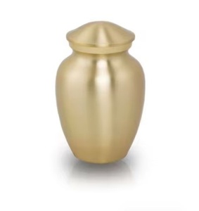 Urnes de crémation de haute qualité pour cendres en métal adulte, urnes funéraires commémoratives en laiton - Product Image 1