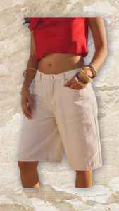 กางเกงยีนส์ขาสั้นทรงวินเทจ - Product Image 4