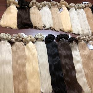 Vente en gros d'extensions de cheveux vietnamiens lisses naturels de trame de cheveux 100% doublement étirés de couleur personnalisée - Product Image 5