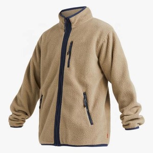 Manteau polaire extérieur d'hiver de couleur personnalisée veste Sherpa respirante pour hommes - Product Image 4
