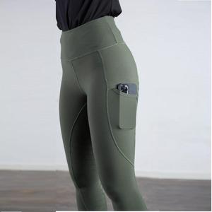 Venta caliente Pantalones de montar Leggings de caballo Ropa ecuestre Material de poliéster personalizado Medias de equitación para mujeres - Product Image 2