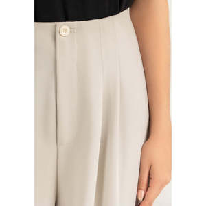 Pantalones de Pierna Ancha de Satén de Cintura Alta, Corte Recto, Antiarrugas WM-TRC-SS26-603 - Product Image 3