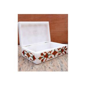 Boîte à bijoux en marbre MOP fabriquée à la main de Stonescrafts International Design personnalisé meilleur produit de qualité de l'Inde - Product Image 1