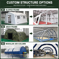 Tente dôme gonflable d'extérieur, grande, en PVC, imperméable, résistante aux UV, résistante au froid, installation rapide, abri de glamping pour le camping et les événements
