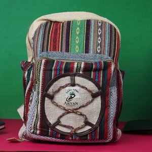New Design Hemp <b>Laptop</b> <b>Bags</b> Sustainable Backpacks New Arrival Jute With Cotton Material Unisex Multi Uses Travel Backpacks - Product Image 1
