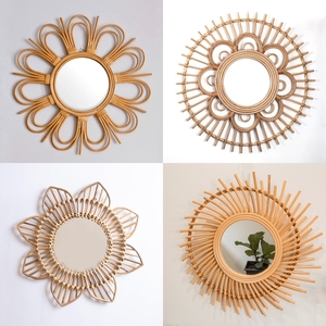 Meilleure vente de miroir mural en rotin naturel de haute qualité, miroir mural vintage-Tienphong Handircrafts - Product Image 4