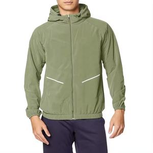 Veste de course légère à prix avantageux, ensemble deux pièces à une seule couche, entraînement en plein air, coupe-vent zippé, anorak en nylon - Product Image 4