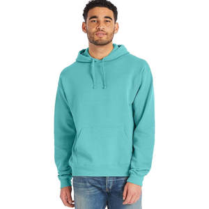 Fábrica de moda Diseño original 100% Algodón Hombros caídos Color puro Hombres Sudaderas con capucha de gran tamaño básicas - Product Image 5