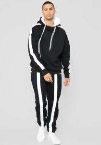 Top Sweat suit Hombres Sudadera con capucha de gran tamaño personalizada Fabricante Hombres Chándal Conjunto de dos piezas en blanco Nuevos pantalones de chándal de pierna recta - Product Image 6