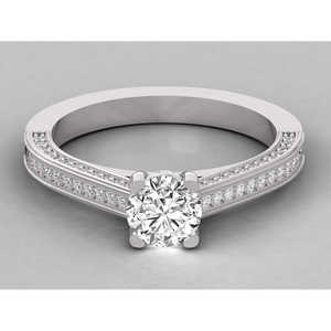 Bague solitaire en or 10 carats pour femmes, diamant cultivé en laboratoire - Product Image 6