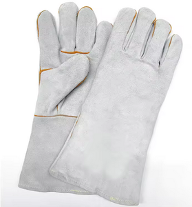 Gants de soudage en cuir de vache unibody 16 \ "XL en cuir fendu imperméable antistatique anti-coupure ignifuge Protection des mains anti-dérapant Vente en gros - Product Image 6