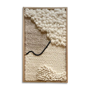 Handwoven Wool <b>Wall</b> <b>Frame</b> Soft Bohemian Home Decor Soft Handmade Hanging Art for Living Room and Bedroom Decoration - Product Image 4