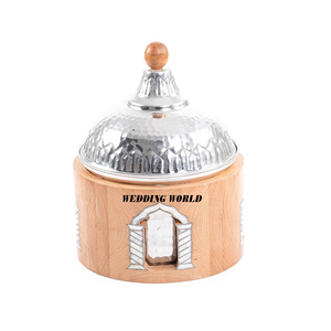 Olla de Madera de Lujo, Cazuela Hecha a Mano de Calidad Superior, Nuevo Calentador de Alimentos Metálico Decorativo de Lujo, Superventas - Product Image 1