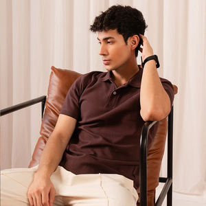 Polo de verano 1005 algodón personalizado para hombre, camiseta de secado rápido, moda de negocios, manga corta, transpirable, ODM Golf con logotipo personalizado - Product Image 3