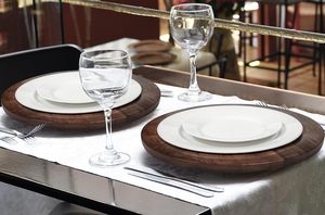 Platos de Madera de Lujo Hechos a Mano, Redondos y Ecológicos para Uso Doméstico, Decoración de Mesa y Comedor, Fáciles de Limpiar - Product Image 2