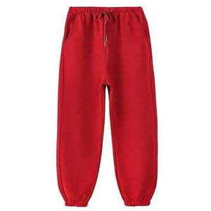 Pantalons de survêtement pour homme en molleton 100% coton, jambe large, streetwear, broderie, taille mi-haute, devant plat élastique, ample, sport, décontracté - Product Image 6