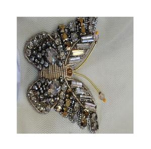 แพทช์ปักผีเสื้อบนผ้าเทอร์รี่ไม่ทอประเภทผ้าเย็บปักถักร้อยที่สง่างาม - Product Image 1