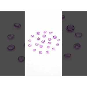 Saphir violet naturel non traité 3 mm et 4 mm, pierre brute, taille brillant, taille rose, rondes, calibrées, gemme - Product Image 3