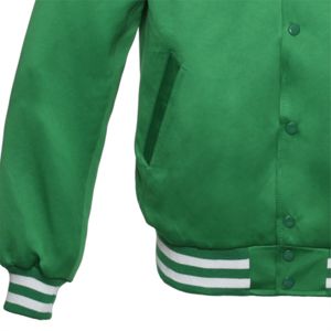 Blouson bombardier en satin de qualité supérieure-Tissu confortable et léger idéal pour un usage quotidien et des occasions spéciales - Product Image 5