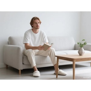 T-shirt à manches longues imprimé dans le dos Pull ample décontracté à col rond pour hommes Printemps et automne 60's Street-Style Tops - Product Image 2