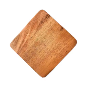 ชุดถาดรองแก้วไม้ทำมือที่หรูหราทนทานและมีสไตล์จานรองแก้วหินโดยงานฝีมือรูปพระจันทร์เสี้ยว - Product Image 3