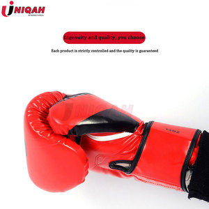 Guantes de Boxeo de Cuero Vacuno Personalizados de Primera Calidad de Marca Propia, Alta Calidad, 8oz 12oz 16oz, Nuevos, Cómodos y Antideslizantes para Artes Marciales - Product Image 3