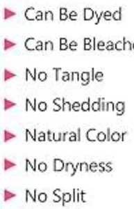 Compre 100% extensiones de cabello humano liso indio crudo sin procesar - Product Image 3