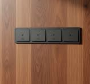 Placas de interruptores eléctricos de madera maciza (madera noble de lujo) - Product Image 3