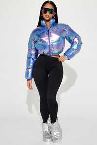 Nouvel arrivage de doudoune d'hiver Hip Hop pour femmes coupe-vent tendance respirant imperméable doublure en polyester rembourrage en coton - Product Image 2