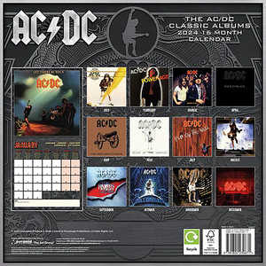 Calendario Promocional AC/DC 2024 para Uso Laboral y Doméstico - Product Image 2