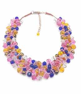 Único collar de cuentas hecho a mano Comprar collares en línea Étnico hecho a mano Cuentas Gargantilla Joyería de moda a precio al por mayor - Product Image 4