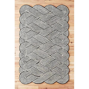 Alfombras de Lana Modernas de Buena Calidad para Decoración de Pisos, Alfombras Rissa Ecológicas Antideslizantes y Aptas para Mascotas para Sala de Estar, Dormitorio y Oficina - Product Image 1