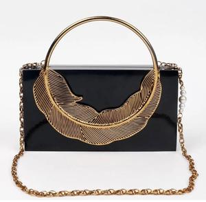 Pochette et sac à main en résine et pierre de style unique pour femmes, bureau, fête d'anniversaire, événements, sac à main d'occasion, meilleure vente, pochette - Product Image 1