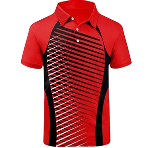 เสื้อโปโลชายแบบซิป ¼  คอปกตัดสี ผ้าฝ้าย แขนสั้น ลายพิมพ์ซับลิเมชั่น ผลิตโดย BS 2027 - Product Image 2