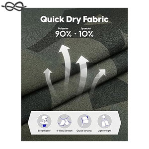 กางเกงขาสั้นวิ่งออกกำลังกายสำหรับผู้ชายแห้งเร็วมีกระเป๋ามีซิปไม่มีซับในระบายอากาศได้สำหรับออกกำลังกายในยิม - Product Image 3