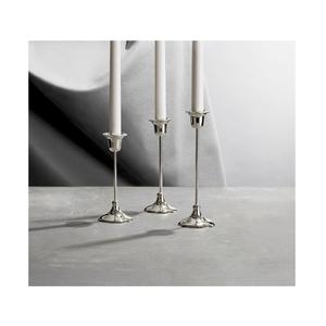 Portavelas de aluminio con acabado plateado brillante, diseño nórdico, superventas, pilar de vela hecho a mano para decoración de iluminación - Product Image 2